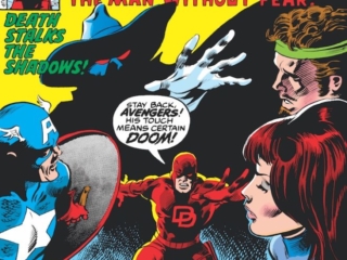 Daredevil #157 cover; pencils, Gene Colan; Death-Stalker