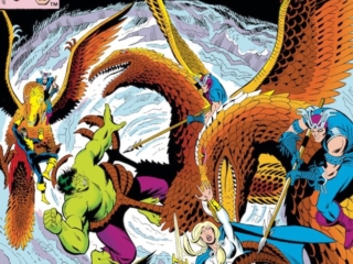 Defenders #71 cover; pencils, Herb Trimpe; inks, Jack Abel