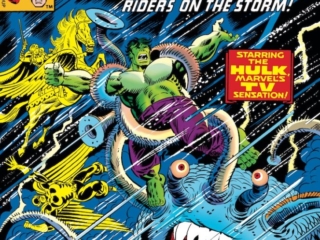 Defenders #72 cover; pencils, Herb Trimpe; inks, Al Milgrom