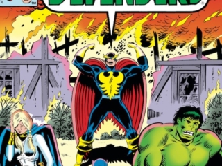 Defenders #75 cover; pencils, Herb Trimpe; inks, Al Milgrom