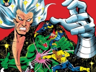 Defenders #38 cover; pencils, Rich Buckler; inks, Joe Sinnott; Nebulon, Hulk, Luke Cage, Power Man