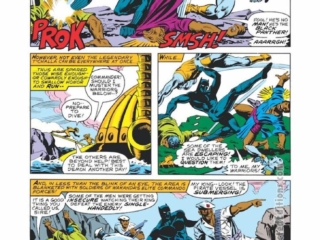 Defenders #84, pg. 4; layouts, Don Perlin; pencils and inks, Tex Blaisdell; Black Panther, Wakanda, Atlantis