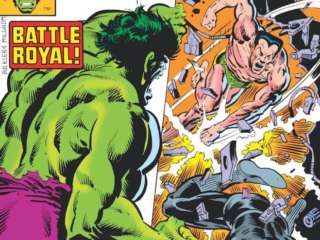 Defenders #84 cover; pencils, Rich Buckler; inks, Al Milgrom; Battle Royal, Hulk, Black Panther, Sub-Mariner