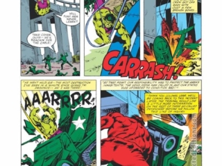 Defenders #87, pg. 6; layouts, Don Perlin; pencils and inks, Pablo Marcos; Incredible Hulk