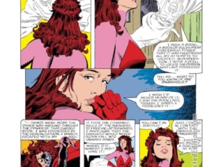 Doctor Strange #60, pg. 4; pencils, Dan Green; inks, Terry Austin; Scarlet Witch, astral form