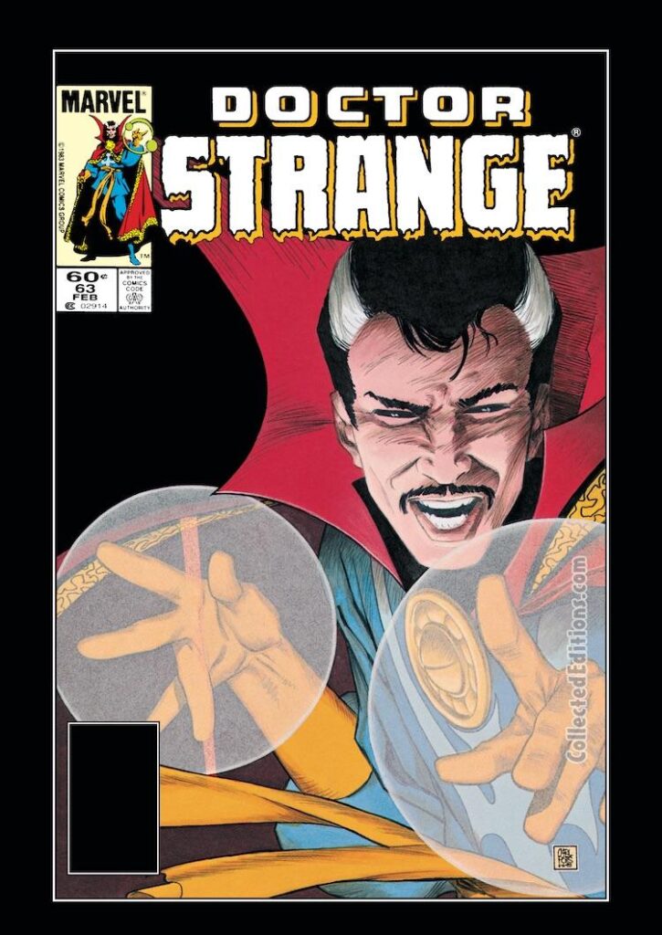 Doctor Strange #63 cover; pencils and inks, Carl Potts