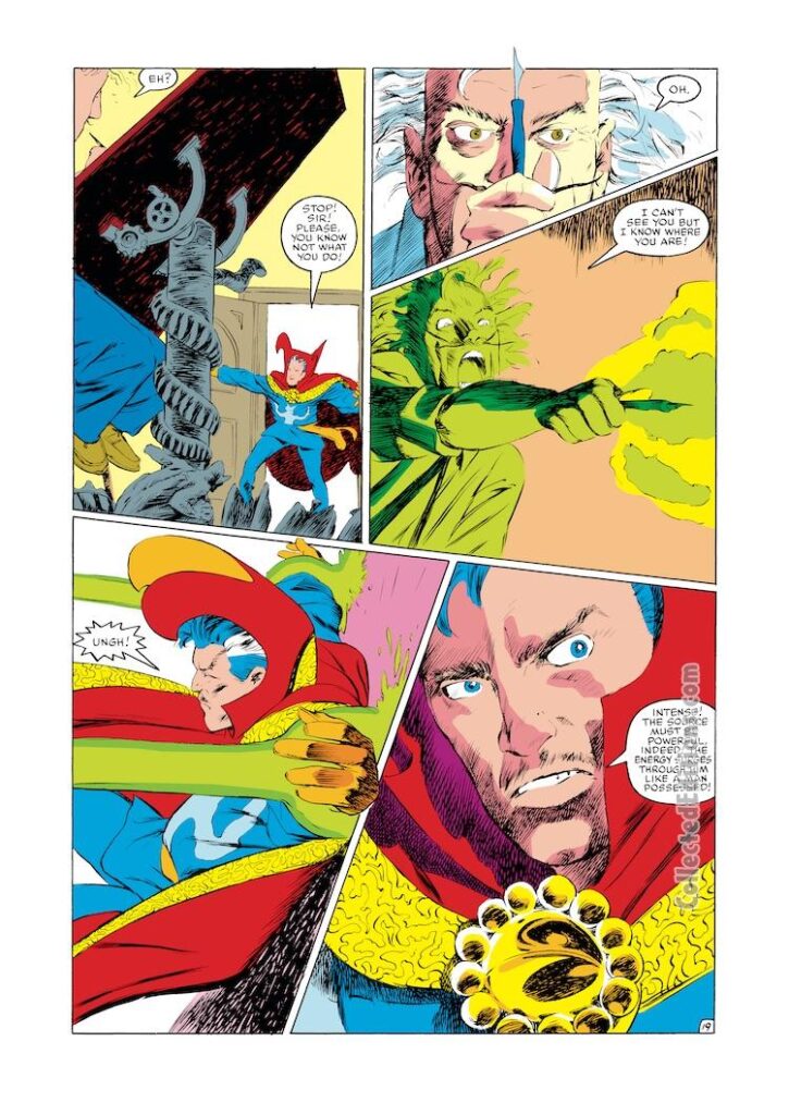 Doctor Strange #64, pg. 19; pencils and inks, Tony Salmons; Claude Van Moor, Ann Nocenti