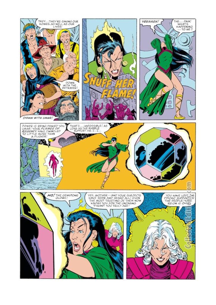Doctor Strange #73, pg. 20; layouts, Paul Smith; pencils and inks, Terry Austin; Umar, Clea