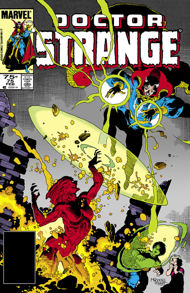 Doctor Strange #75 cover; pencils and inks, Mike Mignola, Topaz