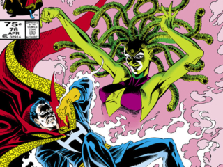 Doctor Strange #76 cover; pencils, Chris Warner; inks, Terry Austin, Iuriale