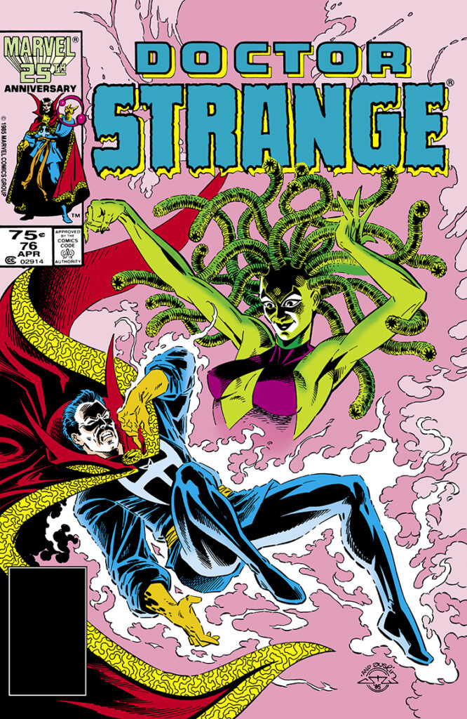 Doctor Strange #76 cover; pencils, Chris Warner; inks, Terry Austin, Iuriale