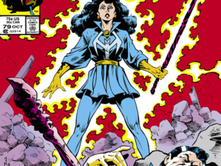Doctor Strange #79 cover; pencils and inks, Chris Warner, Morgana Blessing