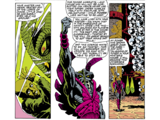 Doctor Strange #80, pg. 14; pencils, Chris Warner; inks, Randy Emberlin; Wong, Clea, Urthona