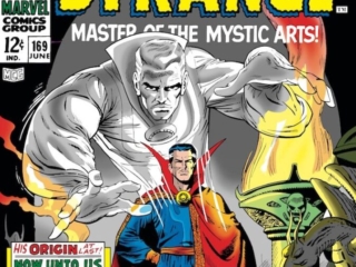 Doctor Strange #169 cover; pencils and inks, Dan Adkins; Origin, Master of the Mystic Arts, astral form