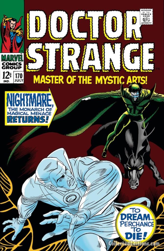 Doctor Strange #170 cover; pencils and inks, Dan Adkins; Nightmare