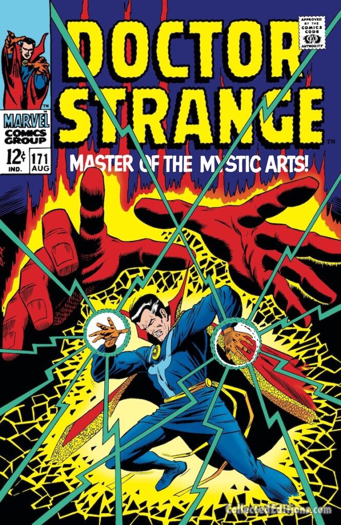 Doctor Strange #171 cover; pencils and inks, Dan Adkins