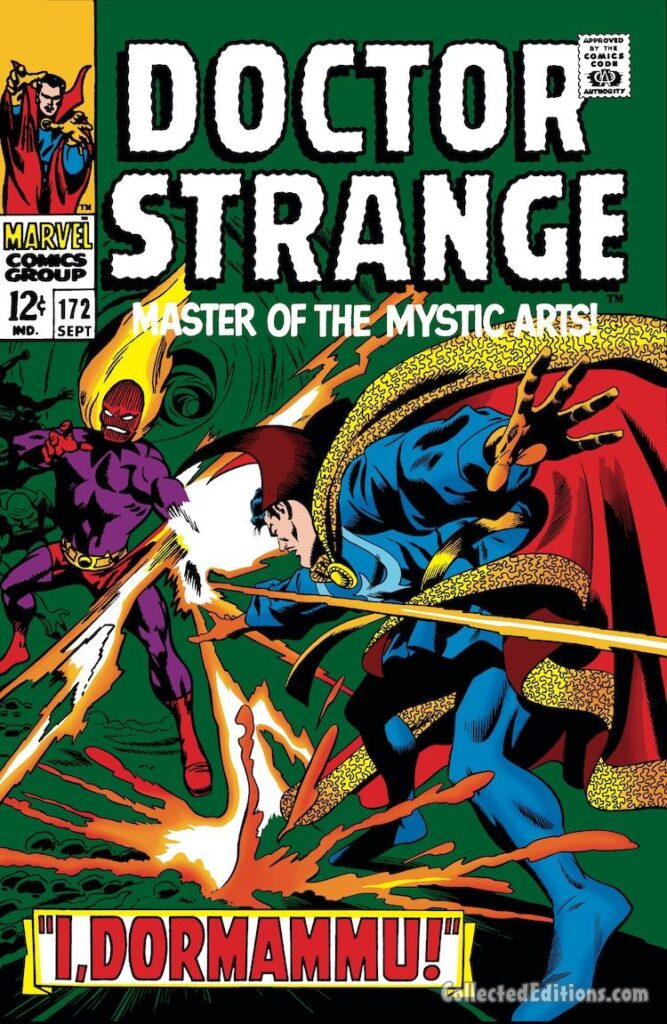 Doctor Strange #172 cover; pencils, Gene Colan; I, Dormammu