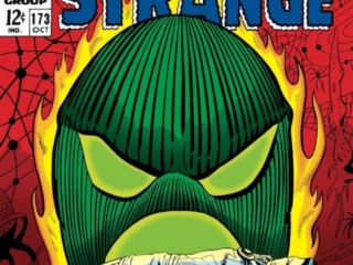 Doctor Strange #173 cover; pencils and inks, Dan Adkins; versus Dormammu