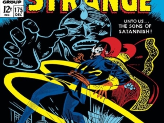 Doctor Strange #175 cover; pencils, Gene Colan; inks, Tom Palmer; alterations, Marie Severin; the Sons of Satannish