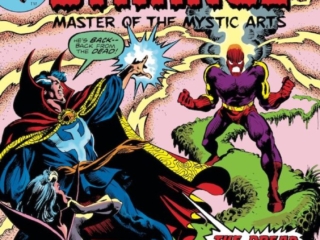 Doctor Strange #3 cover; pencils and inks, Frank Brunner; Dormammu, Clea