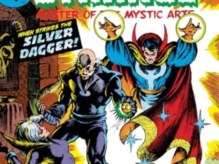 Doctor Strange #5 cover; pencils and inks, Frank Brunner, Silver Dagger, Clea