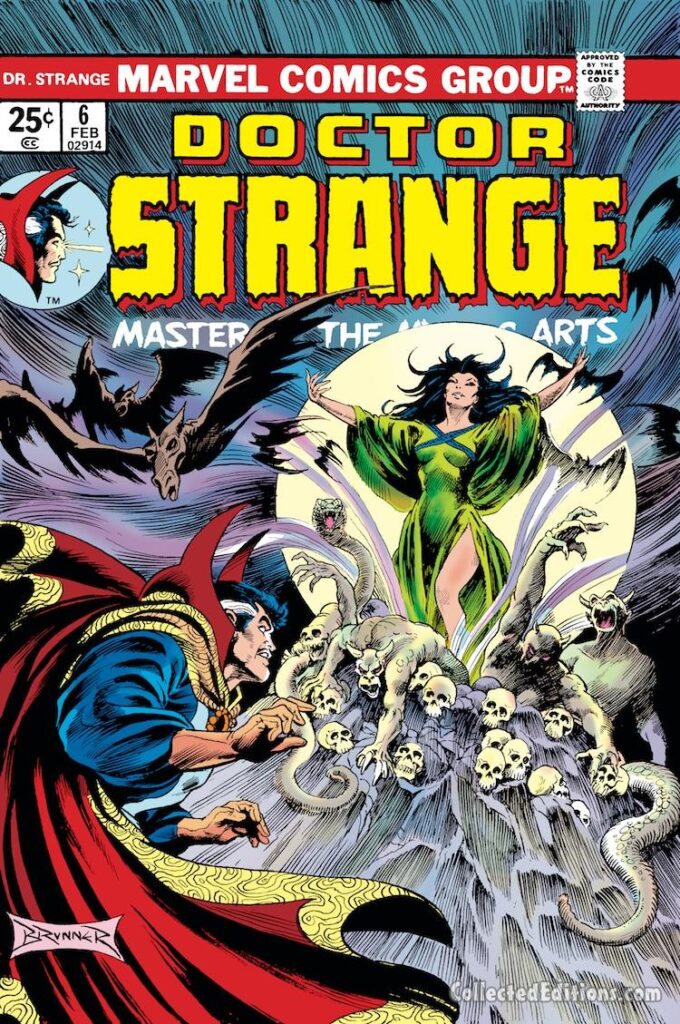 Doctor Strange #6 cover; pencils and inks, Frank Brunner
