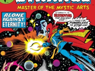 Doctor Strange #12 cover; pencils, Gene Colan; inks, Tom Palmer; Alone Against Eternity, Ancient One