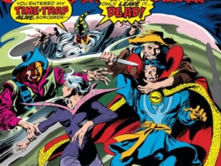 Doctor Strange #17 cover; pencils, Gene Colan; inks, Tom Palmer; Time-Trap