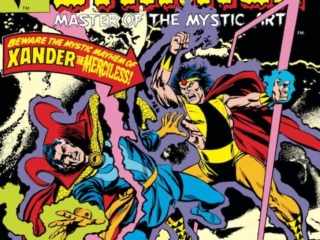 Doctor Strange #20 cover; pencils, uncredited; inks, Tom Palmer; Xander the Merciless