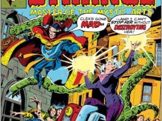 Doctor Strange #21 cover; pencils, Gene Colan; inks, Tom Palmer; reprint issue