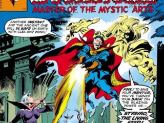 Doctor Strange #27 cover; pencils, Gene Colan; inks, Tom Palmer Doctor Strange #27 cover; pencils, Gene Colan; inks, Tom Palmer; Stygro the Living Star
