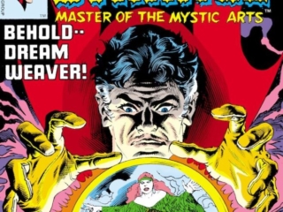 Doctor Strange #32 cover; pencils, uncredited; inks, Rudy Nebres Doctor Strange #32 cover; pencils, uncredited; inks, Rudy Nebres; Dream Weaver