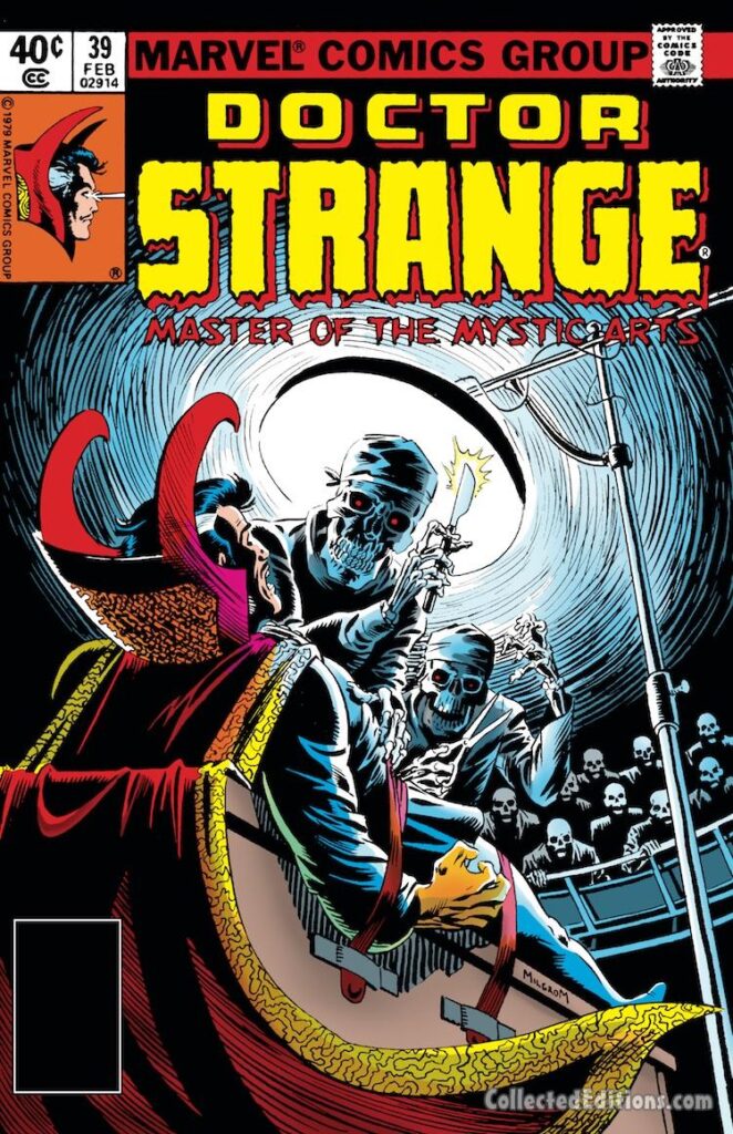 Doctor Strange #39 cover; pencils and inks, Al Milgrom