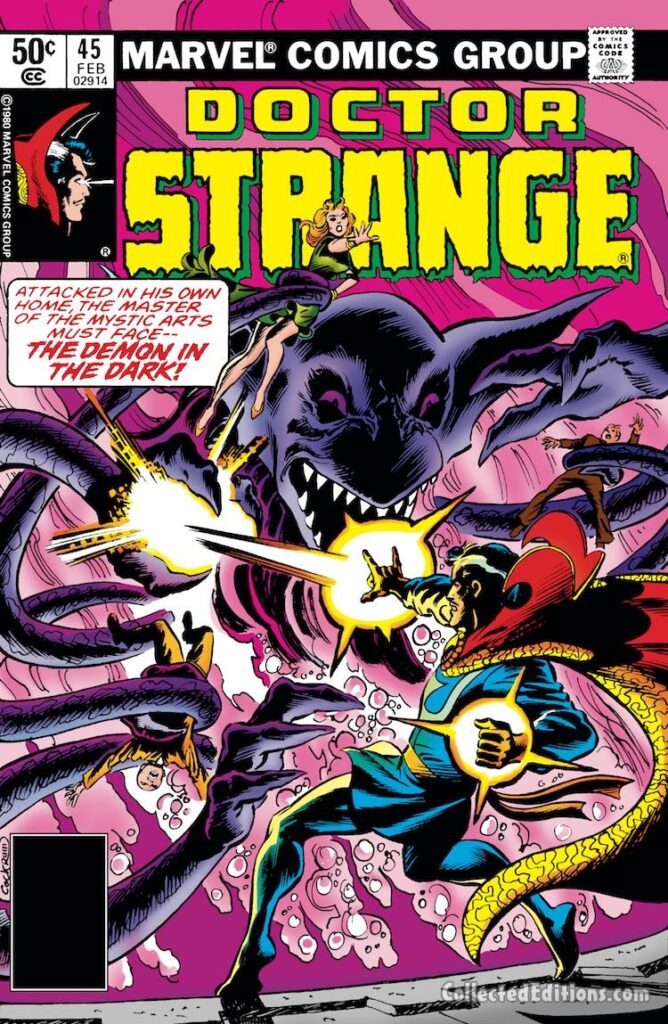 Doctor Strange #45 cover; pencils and inks, Dave Cockrum; Demon in the Dark; N'Garai, Chris Claremont
