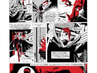 Dracula Lives #1. &ldquo;To Walk Again in Daylight!&rdquo;, pg. 1; pencils, Rich Buckler; inks, Pablo Marcos; Count Dracula, Marvel black-and-white magazines, prologue, red ink, Vienna Austria