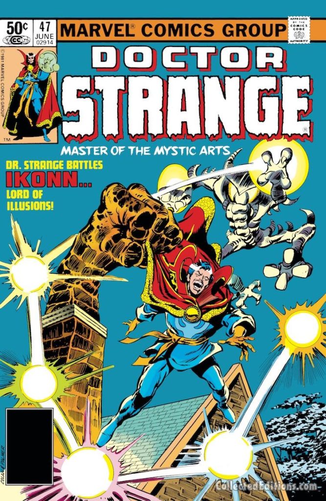 Doctor Strange #47 cover; pencils, Gene Colan; Ikonn Lord of Illusions