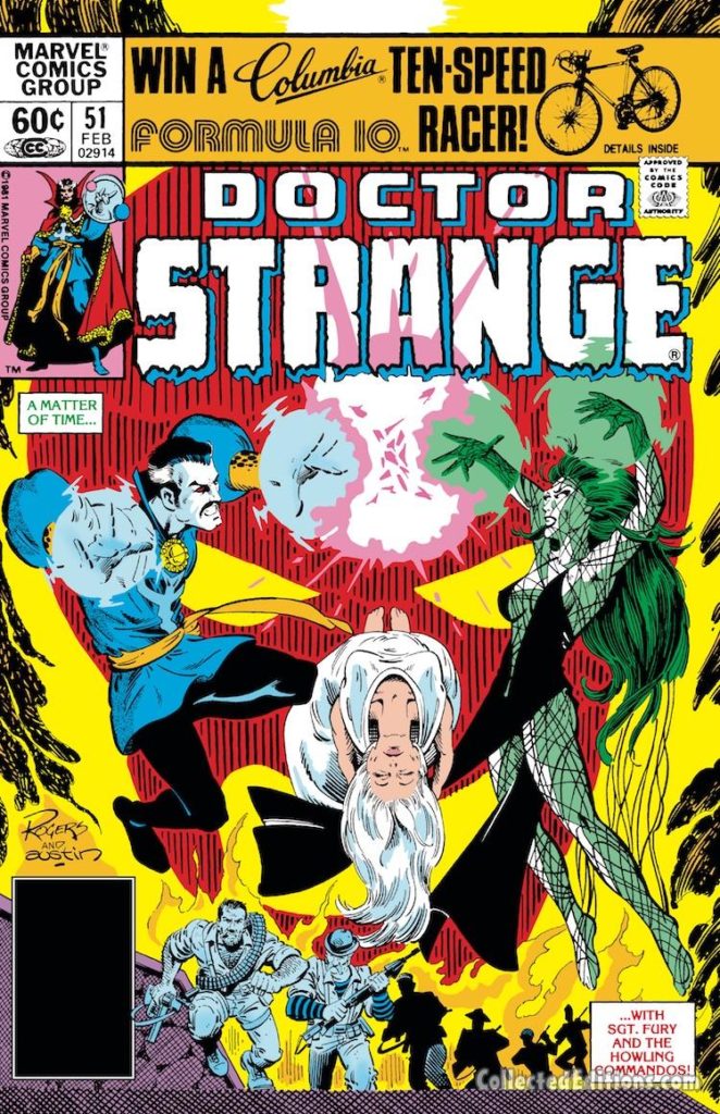 Doctor Strange #51 cover; pencils, Marshall Rogers; inks, Terry Austin