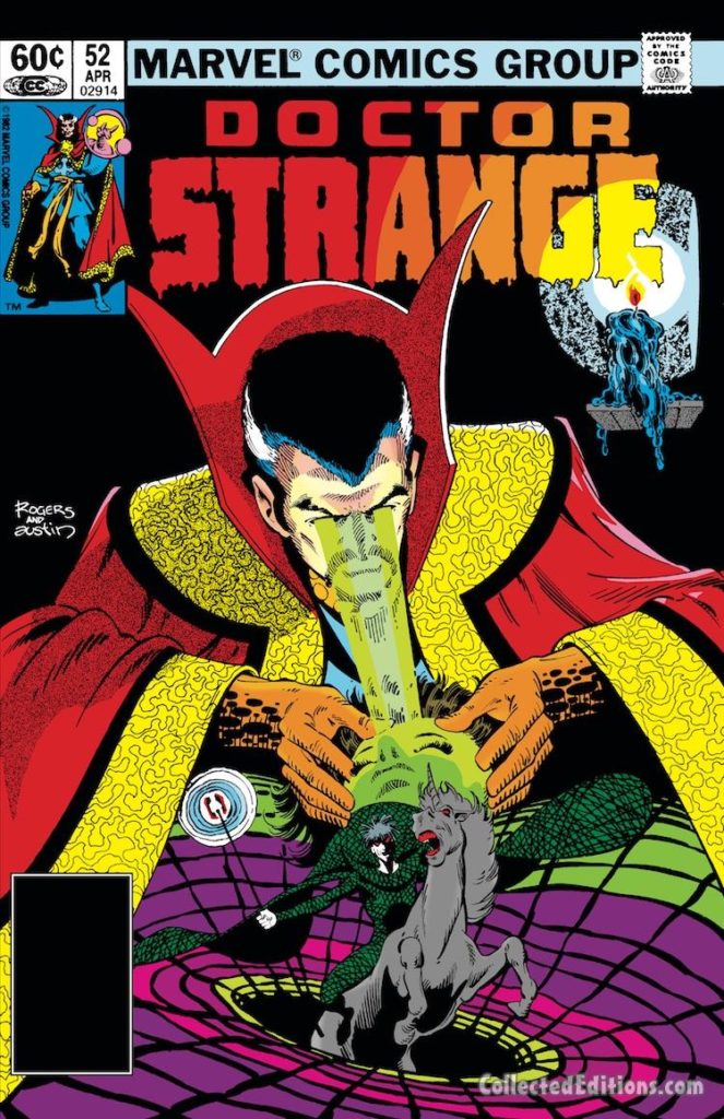 Doctor Strange #52 cover; pencils, Marshall Rogers; inks, Terry Austin