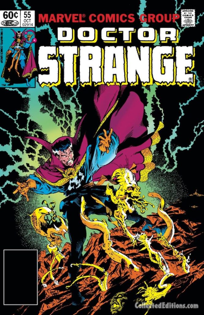 Doctor Strange #55 cover; pencils and inks, Michael Golden