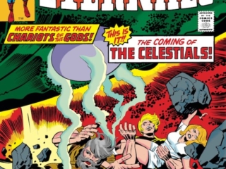 Eternals #2 cover; pencils, Jack Kirby; Celestials