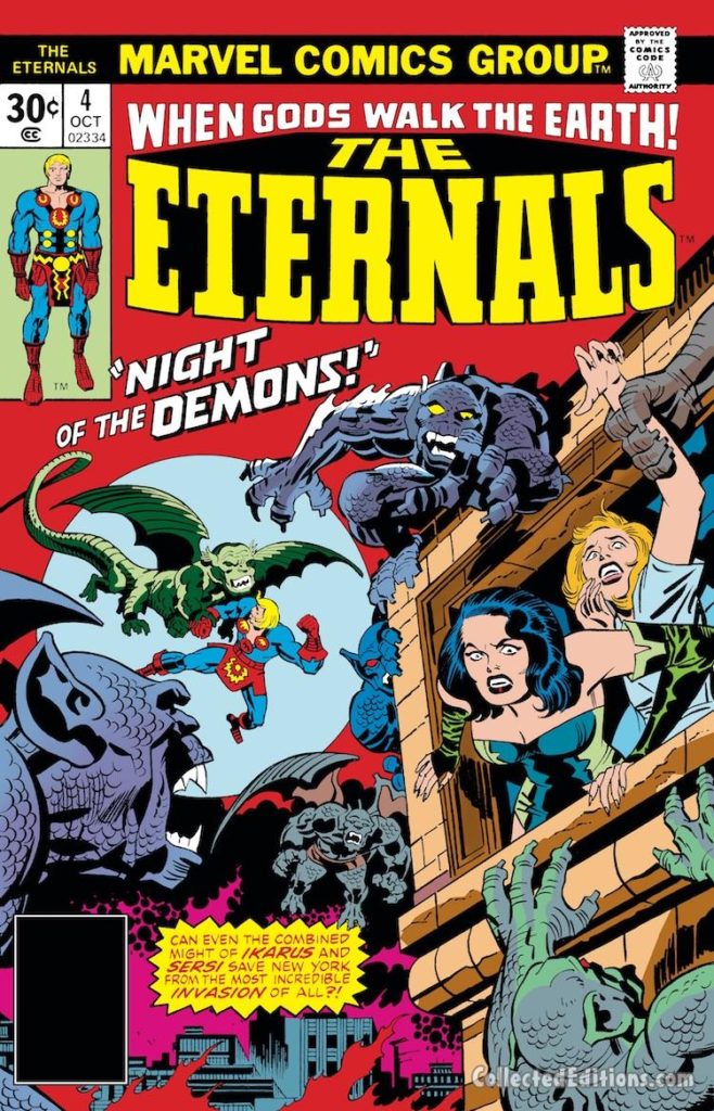 Eternals #4 cover; Jack Kirby