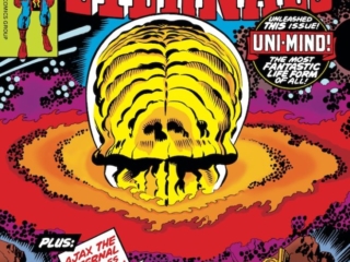 Eternals #12 cover; pencils, Jack Kirby, Uni-Mind, Ajax