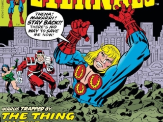 Eternals #16 cover; pencils, Jack Kirby