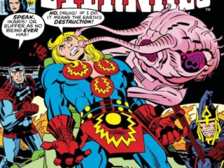 Eternals #18 cover; pencils, Jack Kirby