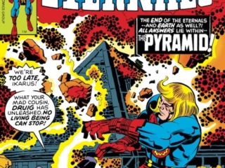 Eternals #19 cover; pencils, Jack Kirby