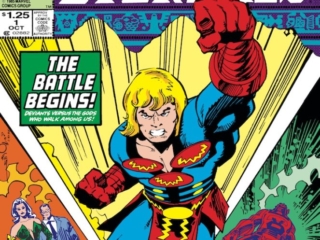 Eternals (1985) #1 cover; pencils and inks, Walter Simonson; Ikaris