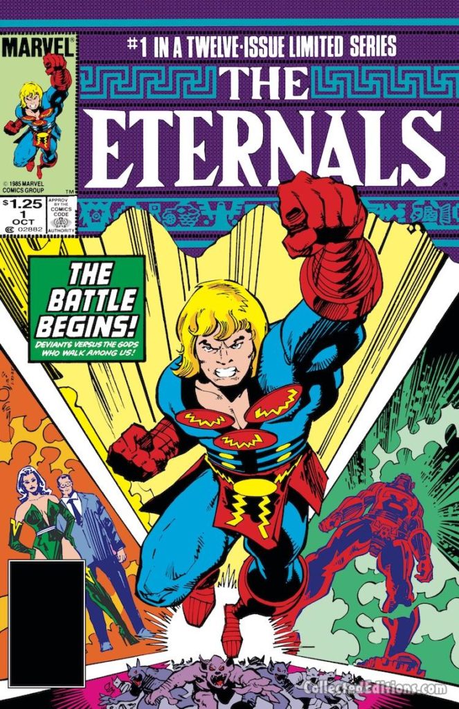 Eternals (1985) #1 cover; pencils and inks, Walter Simonson; Ikaris