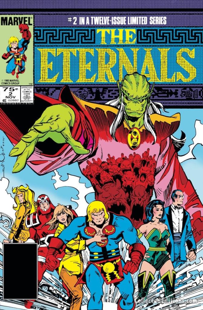 Eternals (1985) #2 cover; pencils and inks, Walter Simonson