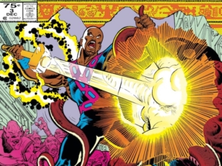 Eternals (1985) #3 cover; pencils and inks, Keith Pollard; Phastos