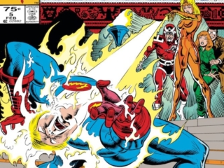 Eternals (1985) #5 cover; pencils and inks, Keith Pollard